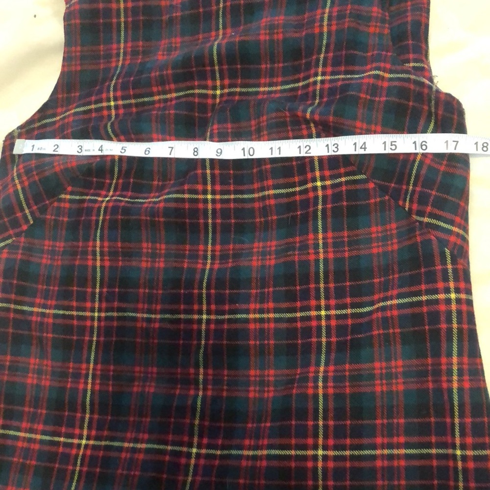 Plaid Retro / Vintage 80s 90s Sheath Dress - Picture 6 of 7